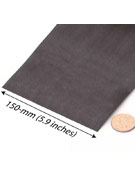 Edge tape (VDS rubber), 150-mm wide (5.9"), GRAY (per meter)